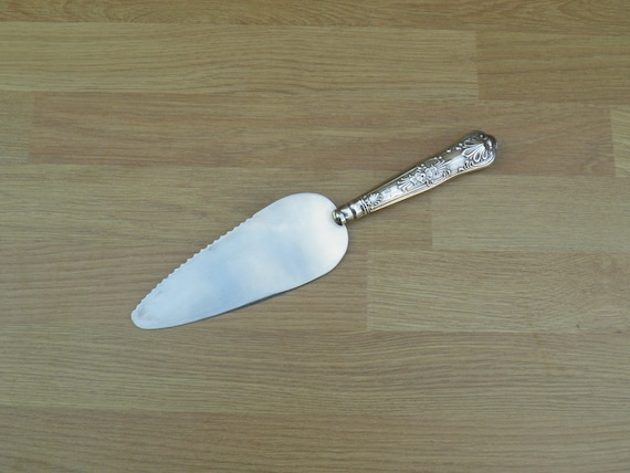 【Harrison Brothers】  サーバー 【シルバープレート】 Harrison Brothers Pie Server With Silver Handle & Stainless