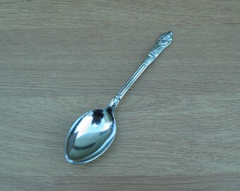 Chrome Plate Apostle Spoon - Vintage Cutlery, Tableware, Flatware