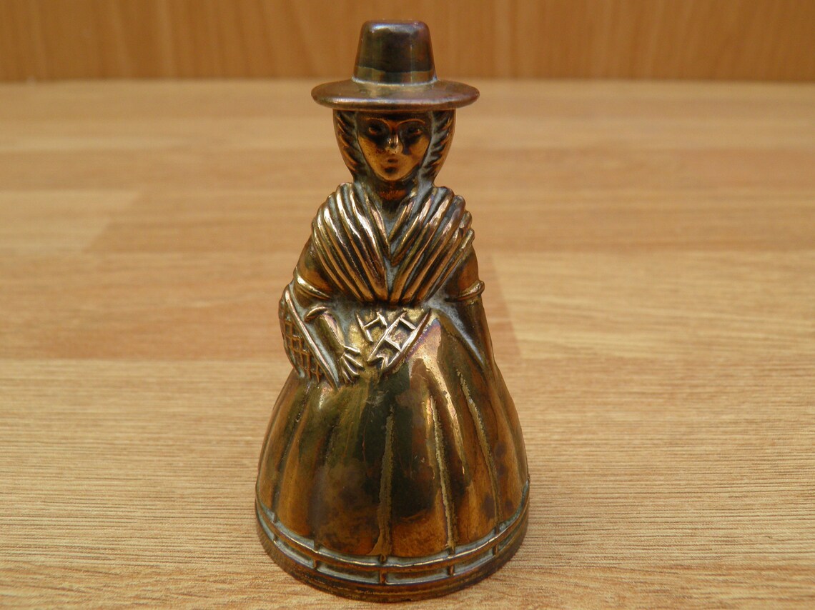 Brass Lady Bell Vintage Brassware Decorative Ornamental Etsy UK
