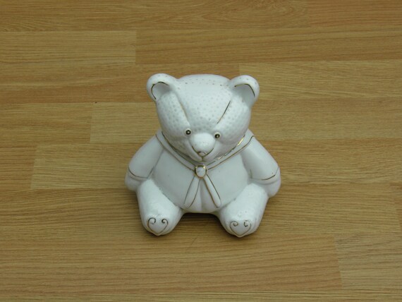 vintage teddy bear money box