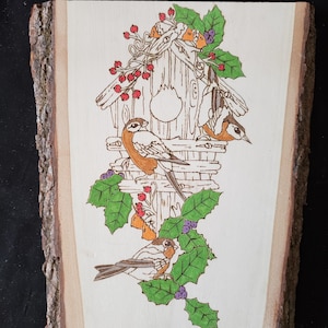 PYROGRAPHY, Wood Burning, PYROGRAPHY Wall Art, Wood Burning Wall Art, Pyrography THANKSGIVING Artwork, Water Scene Wood Burning Wall Art