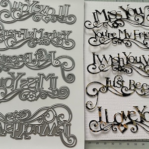 Tattered Lace Metal Craft Dies: 3D Butterfly, Floral, Sentiments