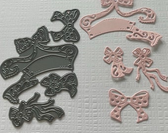 Tattered Lace Detailed Craft Dies, Miniature Bows, Sewing, Transport