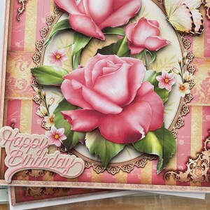 Handmade 3D Floral Birthday Card: Luxury Greeting Card with Envelope