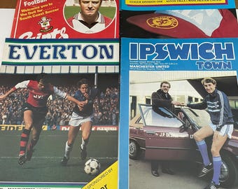 MANCHESTER UNITED AWAY Programs 1982, 83 Season, Soccer Memorabilia, Soccer Collectables