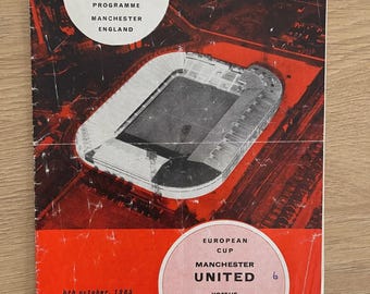 MANCHESTER UNITED in a Collection of European Cup Matches, Soccer Memorabilia
