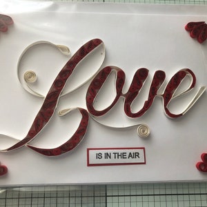 QUILLED, Handmade Ex Large 6 Designs, Home, Faith, Love, Dream, Peace, Joy, QUILLED Greeting Card, Quilling Cards, QUILLED Cards, Quilling