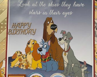 Handmade Disney's Lady and the Tramp Birthday Card