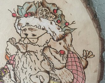 Pyrography Christmas Wall Art: Wood Burning Holiday Decor