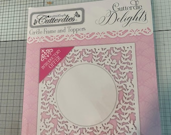 Kanban Metal Craft Dies: Circle & Square Frame Topper Set