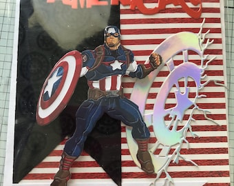 3D Superhero Birthday Card: Handmade Laser Cut Greeting