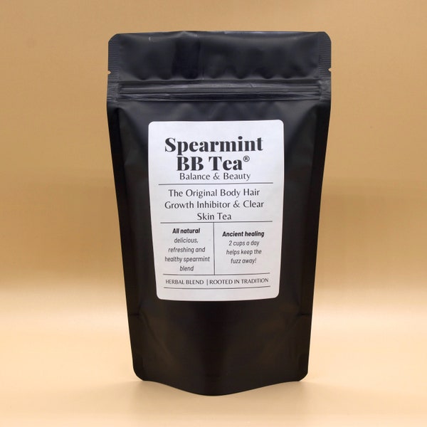 Spearmint BB Tea Balance Blend avec pivoine blanche et réglisse SOPK, hirsutisme, thé inhibiteur de cheveux pour le visage et le corps original