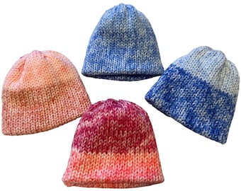 Newborn Baby Hat, Baby Hat, Newborn Clothing, Knit Hat for Babies, Baby Boy, Baby Girl, Reversible Hat