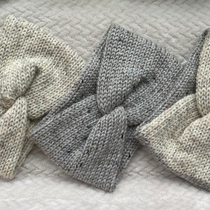 Knit Ear Warmer, Knit Head Wrap, Twist Headband, Knit Headband, Winter Accessories, Adult Ear Warmer