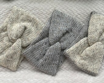 Knit Ear Warmer, Knit Head Wrap, Twist Headband, Knit Headband, Winter Accessories, Adult Ear Warmer