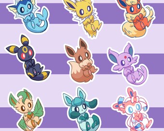 Keychain Pok\u00e9mon Eeveelution Eevee Espeon Umbreon Leafeon Sylveon Vaporeon Flareon Jolteon Glaceon Transparent Acrylic