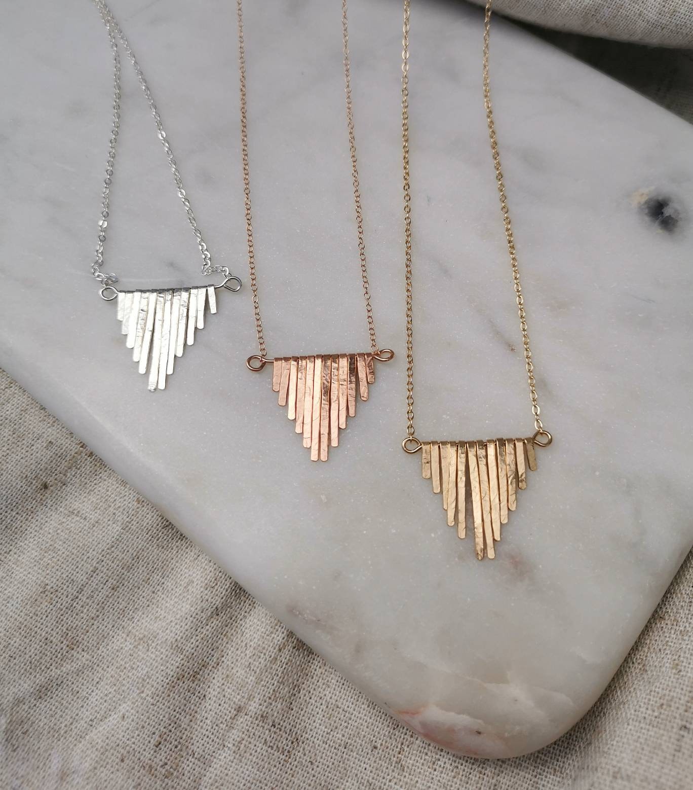Collier Franges Style Tibétain - Argent Tibétain Et Perles Bleues, Neuf Sans Emballage