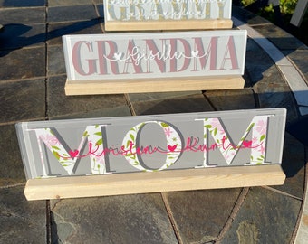 Wooden Stands for Family Name Tiles