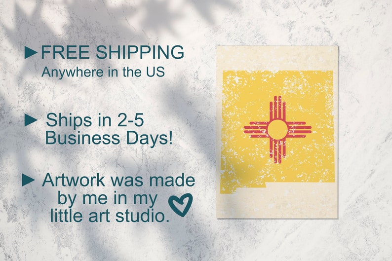 New Mexico Print New Mexico State Flag New Mexico Flag New Mexico Art New Mexico State Art Prints Travel Art New Mexico Decor