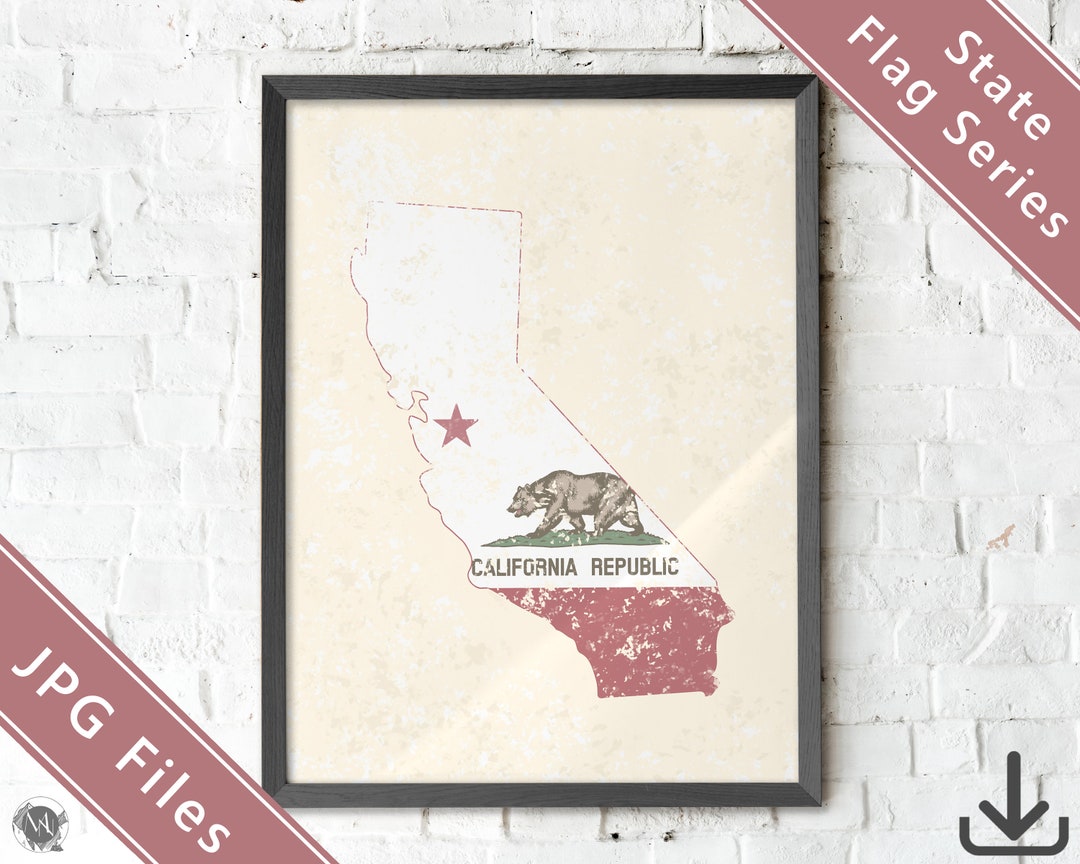 California Art Print / Printable JPG / California Print / - Etsy