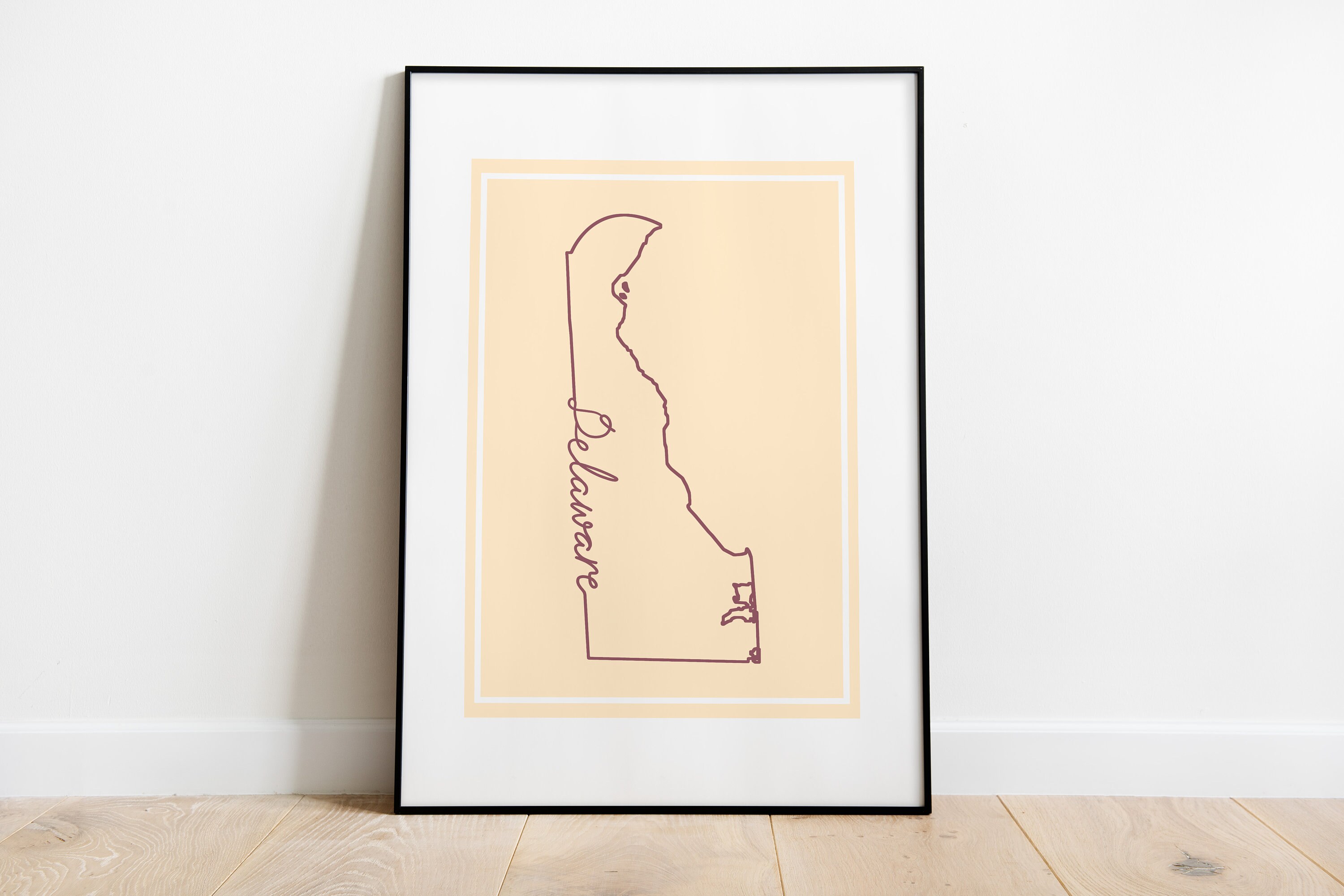 Delaware Print / Delaware State Print / Housewarming Gift