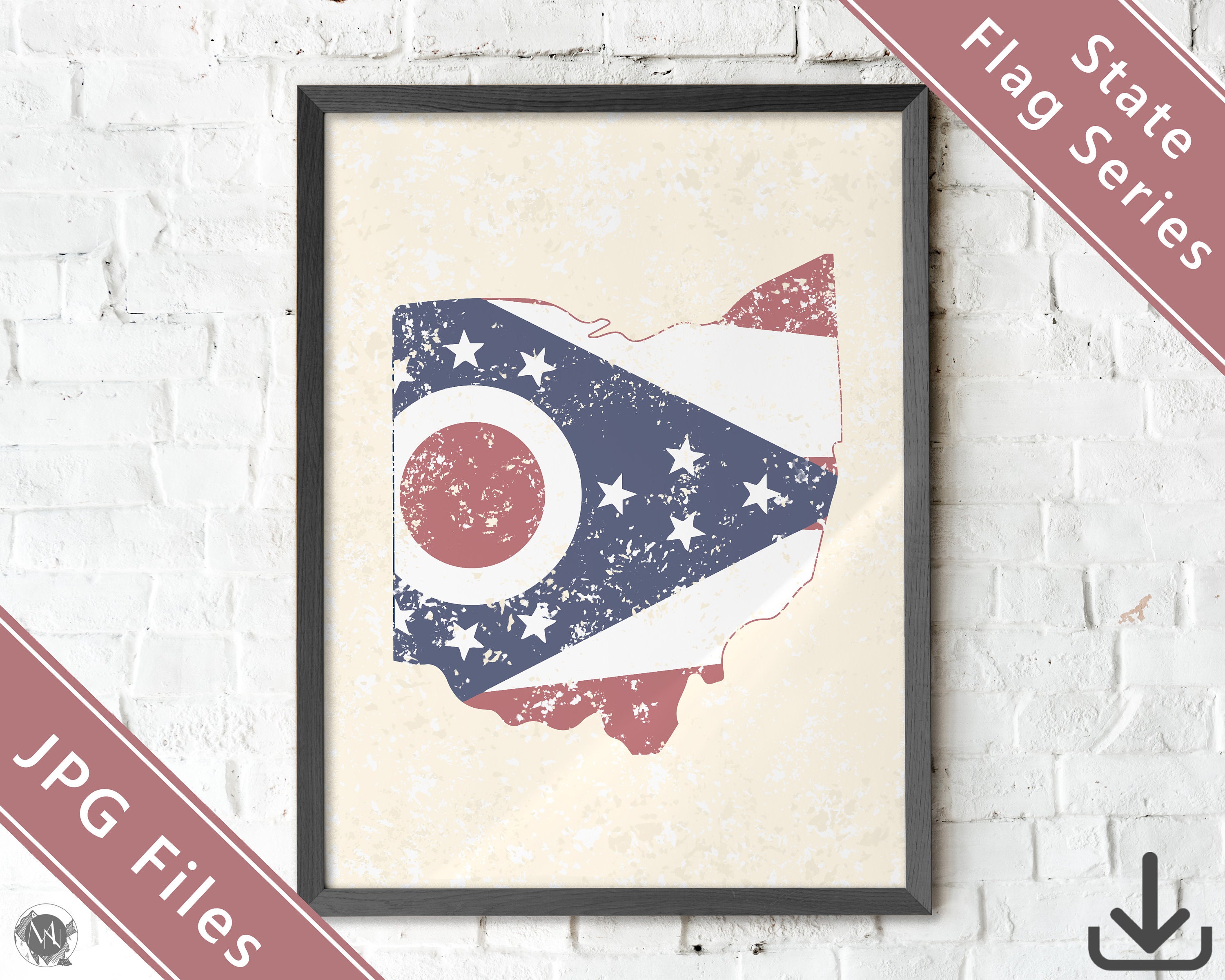 State Flag Of Ohio Printable