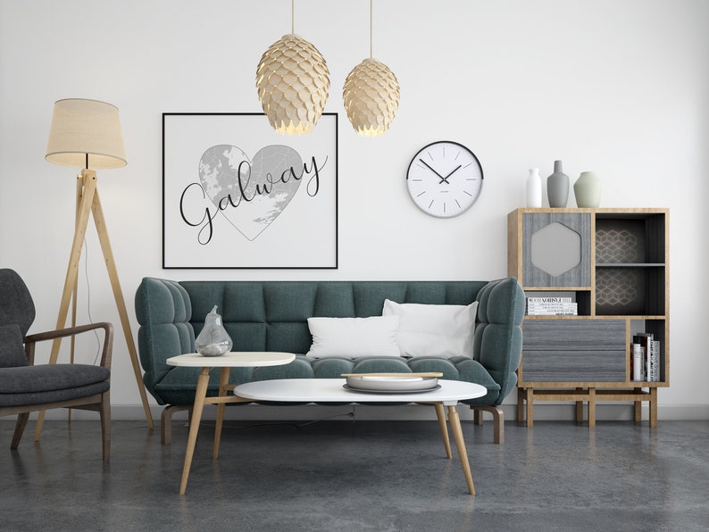 Galway Print / Printable / Galway Art Print / Galway Map Print Etsy