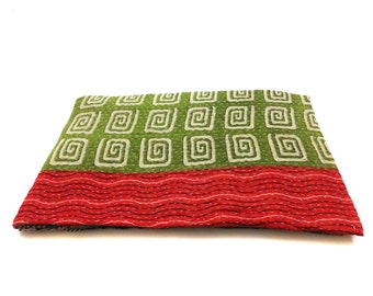 Handmade Kantha Quilt Indian Cotton Bedspread Bedding ,throw, coverlet, blanket