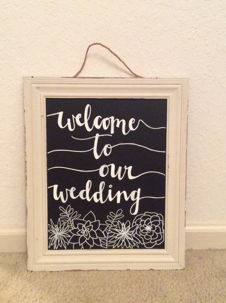 Wedding Chalkboard Sign Etsy