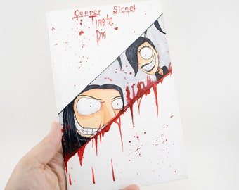 Horror Comic Zine Graphic Novel Copper Street Time To Die