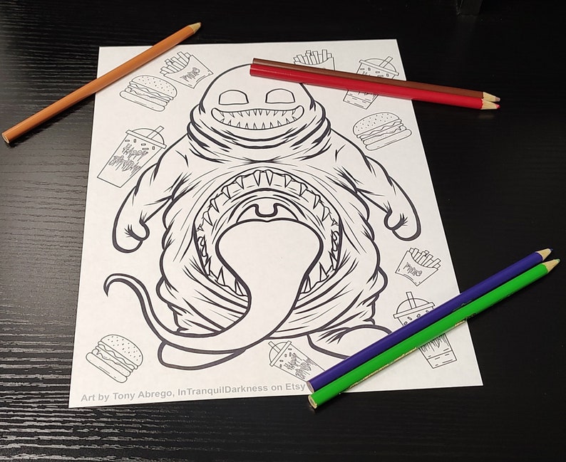 Printable Grimace Coloring Page - Il 794xN.5083288708 Rshm