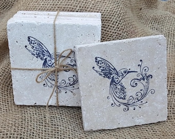 Hummingbird Gifts, Coasters Set, Bird Gifts