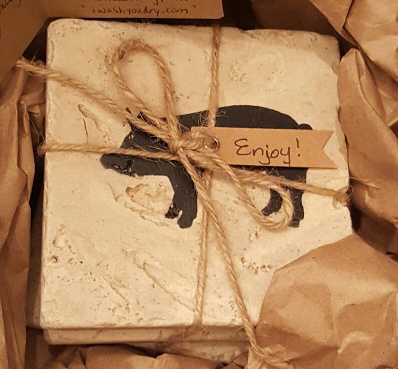 Pig Gifts Pig Coasters Pig Decor Gift for Pig Lovers Etsy