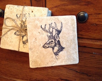 Hunter Gifts, Boyfriend Gifts, Dad Gifts, Cabin Coasters