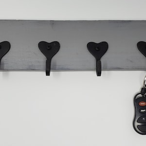 Face Mask Holder, Key Holders, Key Rack, Heart Decor