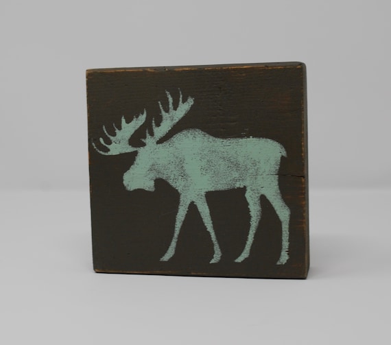 Moose Cabin Decor Moose Decor Etsy