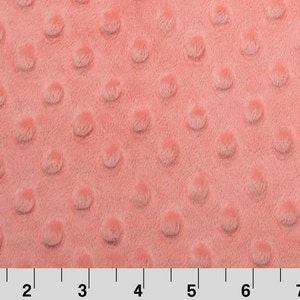 Koralle Minky Stoff, Koralle Shannon Fabrics Minky, Coral Bubble Kuschelstoff