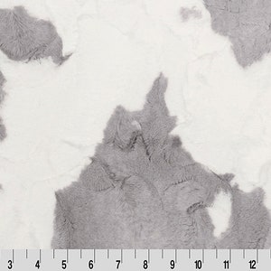 One Yard Luxe Cuddle Calf TinselFabric, Shannon Fabrics Minky Fabric, Faux Fur Minky, Cow Faux Fur