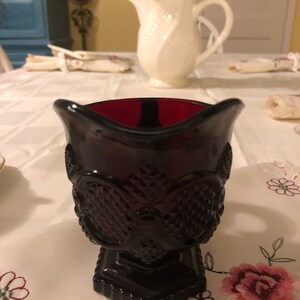 Vintage Avon Cape Cod Ruby Red Glass Creamer - Etsy