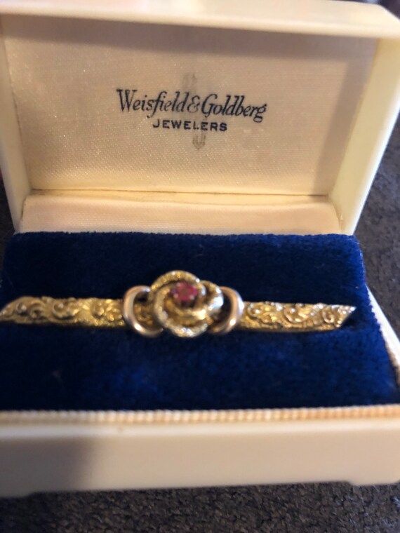 Rare Weisfield & Goldberg Jewelers Antique Yellow… - image 8