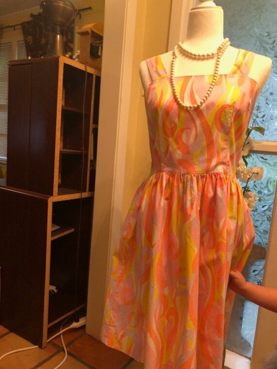 Vintage 60s Psychedelic Sundress