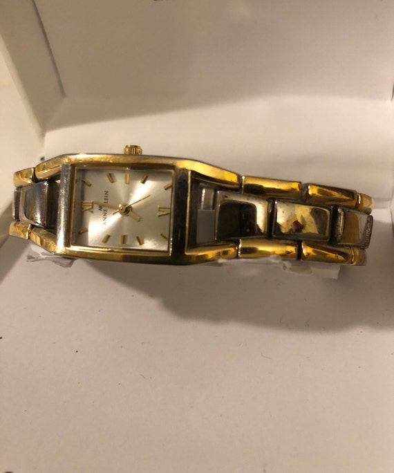 Vintage Anne Klein Wristwatch Gold And Silver Tone