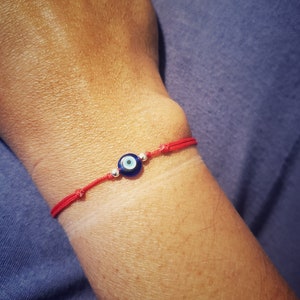 EVIL EYE String Bracelet | Black String | Black String Bracelet | Red String | Red String Bracelet | String of Fate | Kalava | Kavacha