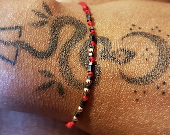 NEW | MANIFEST Red String Bracelet | CREATE Red String Bracelet | Manifestation | Manifest | Morse Code Bracelet