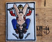 Biker embroidered patch 69 rare