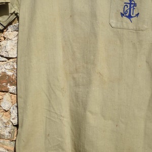 30's/40'S French sailor shirt / Marinière 30's/40's national navy image 4