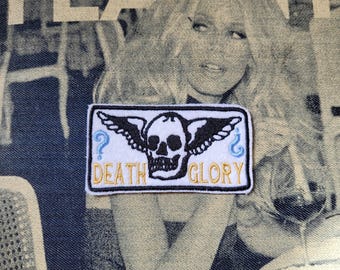 Rare embroidered patch "Death or glory" embroidered rebellion