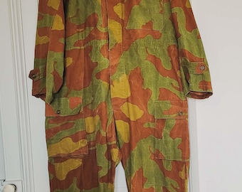 Vintage 60s San Marco Italian Army Camo M29 M1929 Telo Mimetico