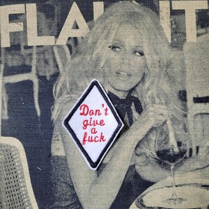 Écusson rare patch brodé " Don't give a fuck"