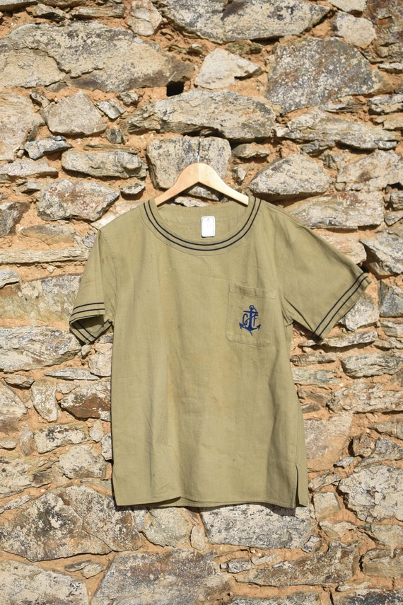 30's/40'S French sailor shirt / Marinière 30's/40… - image 1